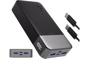 Portable Power Bank 20000mAh, JUOVI 35W caricabatterie portatile, batteria di ricarica rapida, PD3.0 QC4.0 batteria esterna del telefono con display LED per iPhone 16 15, Galaxy, Tablet, Switch, ecc