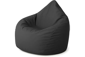 ‎PATCH HOME PATCH HOME Sitzsack Tropfenform - Anthrazit für In & Outdoor XXXL 480 Liter - mit Styropor Füllung in 25 versch. Farben und 3 Größen