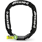 Dunlop Fahrradschloss Zahlenschloss Fahrrad Schloss - Hohe Sicherheit Level 8-100 cm Fahrräder Schloß mit 5er Zahlencode - Ke