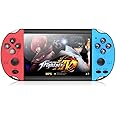 New 2024 4.3 inch X7 PSP Video Gaming Console Handheld Game Players Double Rocker 8GB Memory Built in 10000 Games MP5 Game Controller (Bue & Red)