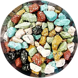 Plant N Plate Rock Candy - Stone Candy - Milk Stone Chocolate - Rock Shape Chocolate (200 Grams)