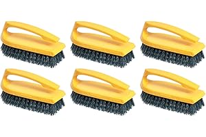 AmazonCommercial Lot de 6 Brosses à récurer pour le sol