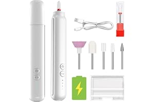 IDUDU Elektrische Nagelfräser, Maniküre Pediküre Kabellos Set, Fräser Für Gelnägel mit Led, Nagelfeile für Gelnägel und Acrylnägel, Nagelformen, Entfernen von Hornhaut