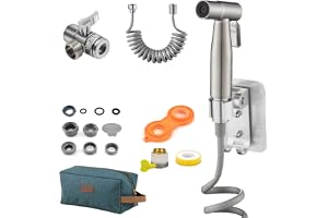Portable Travel Bidet Set | Travel Shattaf Set | Travel Bidet Sprayer | Connects to Mixer Tap | Shower Bidet Perfect for Travel Douche Pet Washing | 4M Telescopic Pipe | Travel Bag for Easy Storage