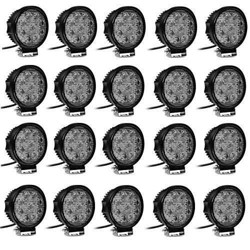 Vingo - Faro da lavoro a LED, faro supplementare, IP67, proiettore impermeabile offroad, 12V 24V