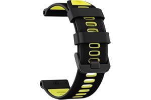 U-LIMVE Pasek do zegarka Garmin Forerunner 965, Forerunner 955, Forerunner 945, Forerunner 935, miękki silikonowy 22 mm, paski zastępcze