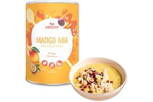 ‎OATSOME OATSOME® Mango Mia | Smoothie Bowl Mit Mango & Maracuja | 100% Natürlich, Vegan & Ohne Zuckerzusatz + Zusatzstoffe | Einfache Zubereitung | Frühstück | Superfoods | Gefriertrocknung | 400g