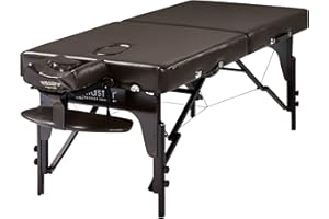 MASTER MASSAGE EQUIPMENT Master Massage Supreme Mobil, lettino da massaggio, pieghevole, con apertura del viso, in legno, 71 cm, marrone, marrone scuro