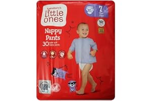 TRIZINGA Little Ones Size 7 Nappy Pants 30 Pack