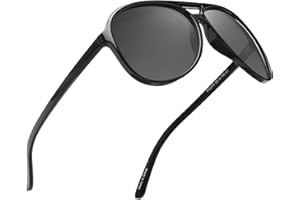 JIM HALO Occhiali da Sole Polarizzati Uomo Donna Occhiali da Guida Oversize in Plastica