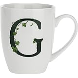 La Porcellana Bianca - Tazza Lettera G, Bianco - Arredo Casa, Cucina - Linea Atupertu - Idea Regalo - Stoneware - 380 cc