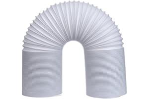 LUXTE Universal Air Conditioner Exhaust Hose, 5.9inch Diameter Thread Vent Hose for Portable Air Conditioner Duct Extension Kit, Exhaust Vent Hose for Whynter Delonghi (Clockwise Thread, Length 300CM)
