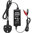 NASTIMA 12V 1200mA Sealed Lead-Acid(SLA) Battery Charger, with Short-Circuit and Over-Charge Multiple Protections, for Lead-Acid Battery Cars, Motorcycles, Electric Vehicles, ATVS, Campers