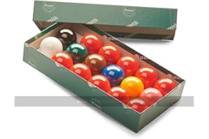 Aramith Snooker Balls (1 and 5/8 inch, 41mm, with 10 Reds)