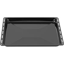 vhbw teglia compatibile con Progress serie PHN11xxx forno - 42,2 x 37,6 x 2 cm, antiaderente, smaltata nero