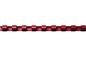 Fellowes 5348403 Reliure en plastique rond 25 mm (Lot de 50) -Red