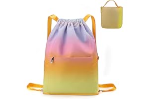 RisePlus Mochila Cuerdas para Mujer Hombre, Impermeable Saco de Cuerdas Gran Capacidad Mochila Deportiva para Gimnasio Playa Natación Viaje