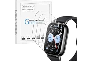 NEWZEROL 4 sztuki szkła hartowanego kompatybilnego z Xiaomi Redmi Watch 5 Lite, ochrona ekranu, bez pęcherzyków powietrza, ochrona ekranu, ochrona ekranu o wysokiej rozdzielczości
