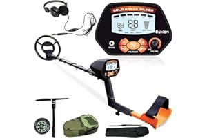 TactFire Détecteur de métaux électrique Haute précision pour Adultes et Enfants à écran LCD avec écouteurs, Sac de Rangement et Pelle