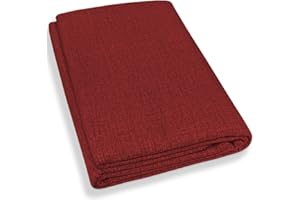 Home Tresor - Telo Arredo Copridivano Tinta Unita | Gran Foulard Divano 3 Posti e Letto Matrimoniale Copriletto Arredatutto | Mis. cm. 240 x 280 (Bordeaux)