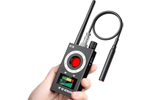 MENBORN Detector de Micrófonos Ocultos, Detector de bichos GPS Spy Finder Cámara Oculta Láser para gsm Tracker Wiretap Radio Cámaras Bug Finder