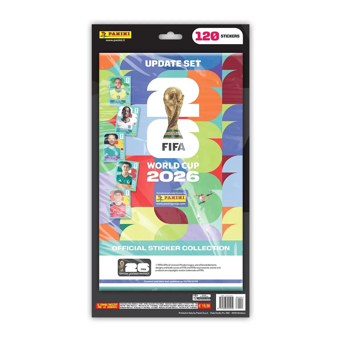 Fifa World Cup 2026™ Official Sticker Collection - Update Set Panini [120 Figurine]
