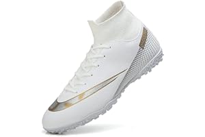 IFIKK Unisex Fußballschuhe Herren High Top Jugend Trainingsschuhe Professionelle Outdoor Fußballschuhe Herren Fußballschuhe