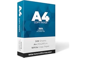 Scott 11 A4 Printer Paper - 500 Sheets - Smooth, Jam-Free, Bleed-Resistant - Works with Inkjet, Laser Printers & Copiers - Ideal for Home, Office, School & Everyday Printing (1 Ream)Packaging May Vary