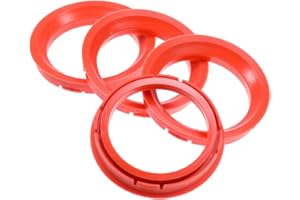 RKC CRK 4 anelli di centraggio, 73,0 x 57,1 mm, rossi, per cerchioni, Made in Germany