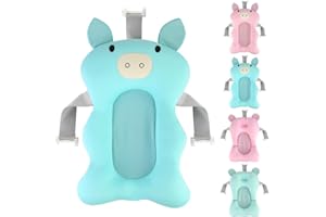 HAOKAINI Cuscino per Sedile da Bagno Vasca da Bagno per Neonato Cuscino per Cuscino Supporto per Sedile da Bagno Rete Galleggiante Antiscivolo Cuscino da Bagno E Lettino Baby Shower
