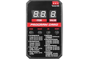 DollaTek ESC Scheda di Programmazione ESC LED Scatola di Schede di Programma Compatibile con Surpass Hobby Rocket Brushless ESC 25A 35A 45A 60A 80A 120A 150A