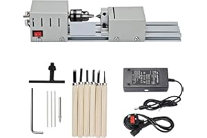 Shoze Small Lathe Metal Mini Lathe Mini Lathe Bead Grinding Machine Mini Lathe Tool Lathe Standard Set Wood Model Making Drilling And Milling Machine Suitable for Carving And Grinding Wood