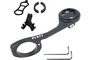 PLATTBK PLATT Bike Computer Mount for Wahoo Elemnt,Aluminum Alloy Bicycle Wahoo Elemnt Mount Compatible with 31.8mm 25.4mm Handlebar(Black)