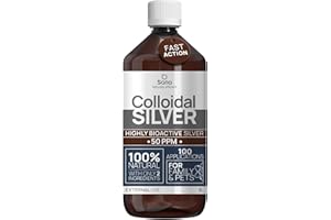 CATHARSIS Colloidal Silver 50 PPM 1000 ml ● For Humans & Dogs ● Highly Bio Active Hydrosol Silver Water for Best Results ● Carbon Neutral ● 100% Natural : 2 Ingredients