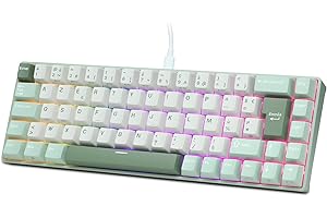 RK ROYAL KLUDGE C68 FR Clavier mécanique jeu effet Hall, filaire RGB commutateur magnétique 65%, chaud, déclenchement rapide, taux de rafraîchissement 8KHz, pilote Web Pro pour Mac&Win, French AZERTY