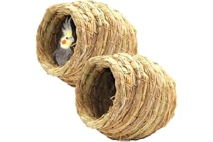 LPITOY Oiseaux Nid Oiseaux Cage De Paille Naturelle Artisanale des Pigeons Fait À La Main pour Les Oiseaux pour Animaux De Compagnie Nid Nid Oiseaux pour Animaux De Compagnie De 12 Cm