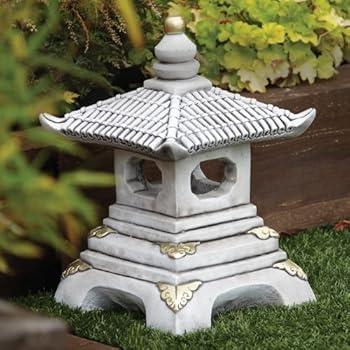 Chinese Garden Ornaments - Small Curved Japanese Pagoda Lantern: Amazon