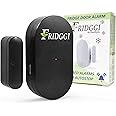 FRIDGGI - Fridge Door Alarm with Delay, Low/Loud 80dB to 110dB, Freezer Door Chime when Left Open, 60sec, 120sec, 180sec Reminders (Black)