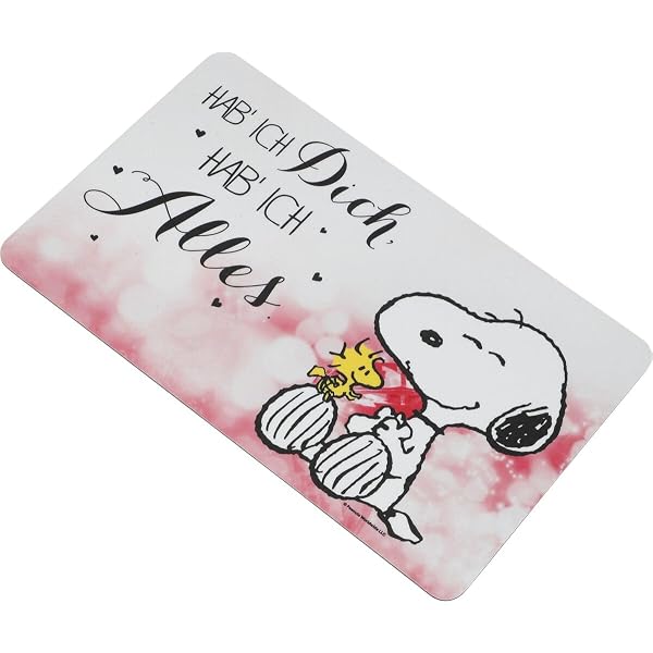 Snoopy Frühstücksbrettchen 'Lebe Liebe Lache' – Offiziell Lizenziert, Spülmaschinengeeignet, 14,5 X 23,5 Cm
