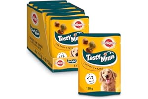 PEDIGREE Rodowadła przekąska smaczne mini, aby edukować swój pieropowy kurczak i kaczkę (6 x 130 pakiet)