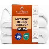 FAM Home Duvet Filling 90/105 Bed (135 x 200 cm) Random Design | Hypo-allergenic, Oeko-Tex Standard 100, Made in Europe, Mach