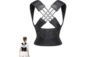 COOKHOMELY Posture Correcteur Dos Femme Homme, Redresseur Dos avec Ceinture Dorsale Ajustable, Maintien Dos Léger Et Respirant, Correcteur de Posture pour Maintien Dos Droit Soutien (M)