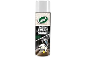 Turtle Wax Limpiador de plásticos y salpicaderos Fresh Shine con ambientador, 500 ml: Elimina la Suciedad, el Polvo y los residuos del plástico en los Interiores del Coche para un Brillo Brillante.