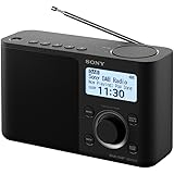 Sony XDR-S61D Draagbare Digitale Radio, FM/DAB/DAB+, zendergeheugen, RDS-functie, wekker, batterij- en voeding, zwart
