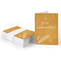 25 Weihnachts-Geschenkanhänger – „Allerfröhlichste Weihnachtsgrüße“, A7, Recyclingpapier, Aus Deutschland