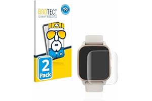 BROTECT 2 Stück Full-Cover Schutzfolie für Garmin Venu Sq 2 Music Full-Screen Displayschutz-Folie [3D Curved, Anti-Fingerprint, Kristall-Klar]