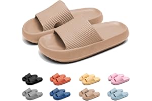 Geweo Męskie Damskie Buty Basenowe Letnie Antypoślizgowe Kapcie Pod Prysznic Szybkoschnące Sandały Prysznicowe Na Platformie Wewnątrz i Na Zewnątrz Cloud Pillow Slippers