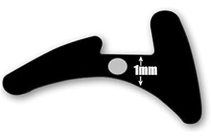 GB DIY STORE uPVC Window & Door Gasket Seal Double Glazing Wedge Rubber Repair Seal W001 Black 1mm (Per Metre)