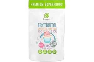 Intenson Érythritol 500g, Édulcorant Naturel, Zéro Calorie, Remplacement du Sucre, Substitut du Sucre