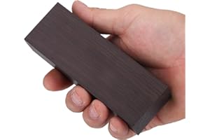 MARVELLOUS 12 * 4 * 2.5cm Madera de ébano Negro,Madera en Blanco Material de Bricolaje Manijas de ébano,Mango de Madera para Instrumentos Musicales Herramientas,Accesorios Musicales Artesanales